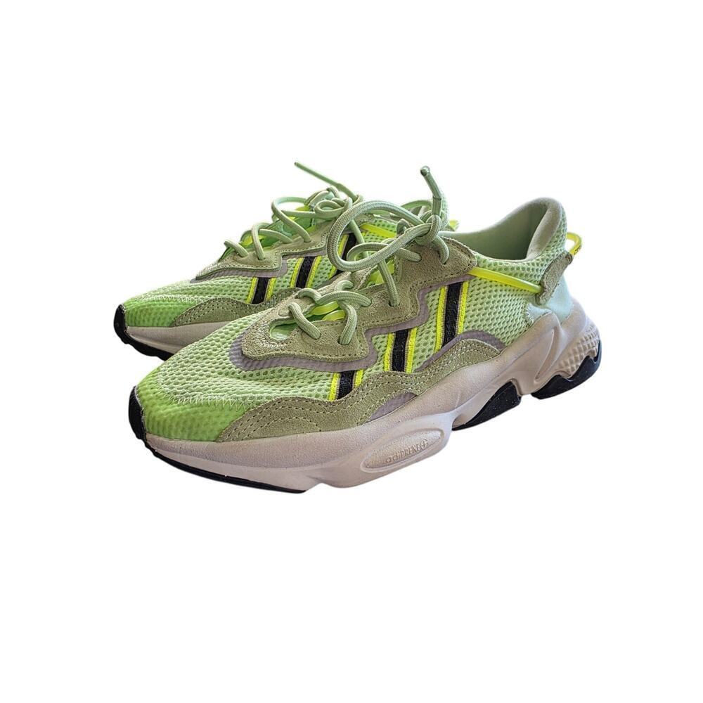Adidas‎ Ozweego Glow Green Athletic Running Shoes Sneakers EE6466 Kids Size 3.5 - Picture 4 of 16